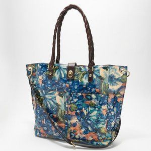 Patricia Nash Blue Floral Tote Bag